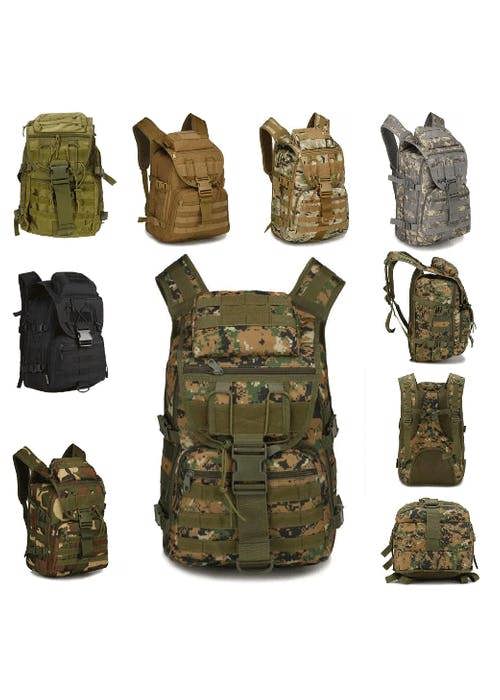 40Litre Molle Backpack available in a range of colours