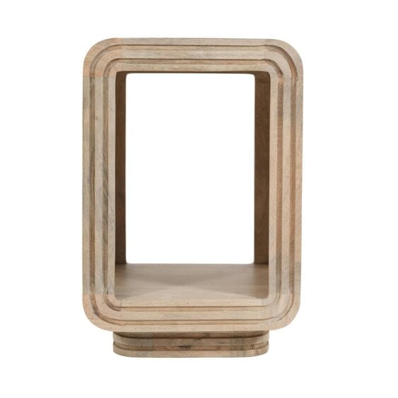 Wyld Haus Arizona Carved Natural Mango Wood Open Bedside Table