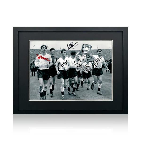 Tottenham Hotspur 1961 Squad Signed By 7 Image 1 Deluxe Mount Frame