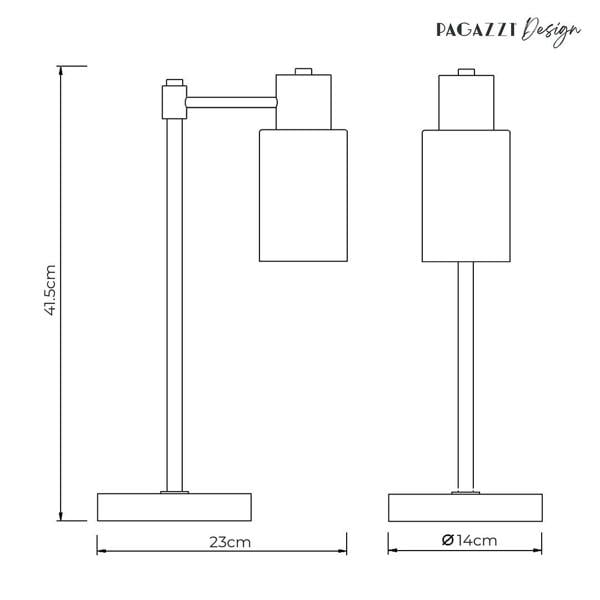 Maya Antique Brass Table Lamp