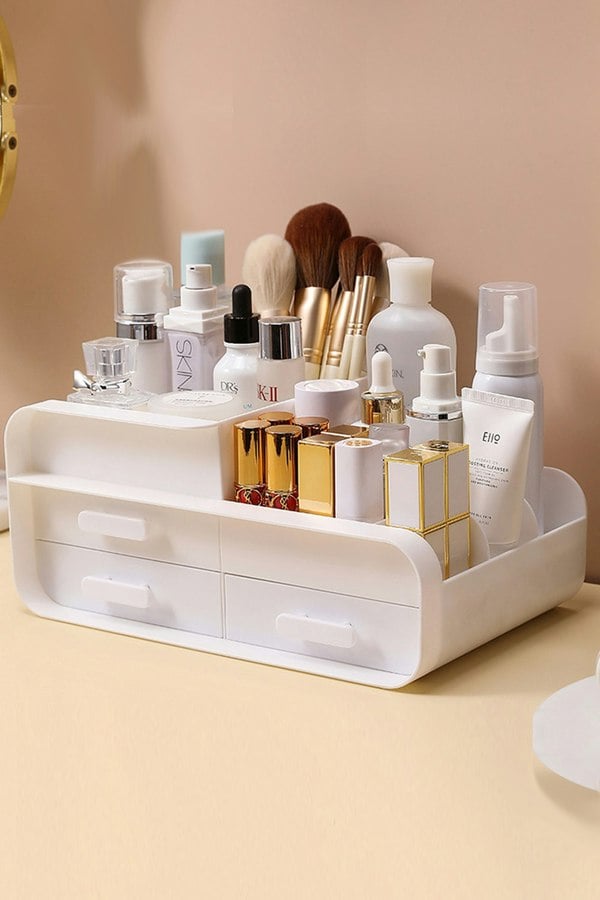 Living and Home Large Capacity Makeup Organizer with Drawers
