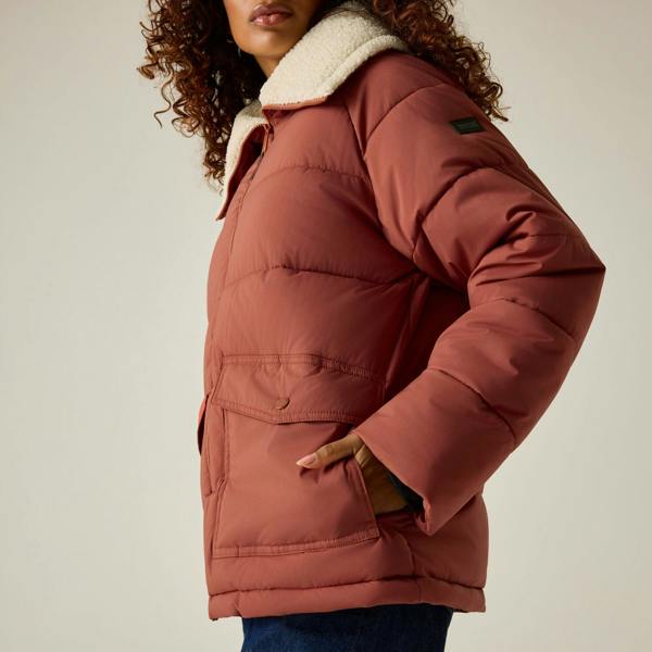 Regatta Womens/Ladies Kayana Padded Jacket - Brick/Light Vanilla - 