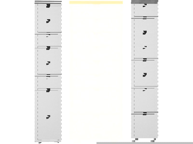Dorel Home Gava Chest 8Drawers WhiteSt 34x39x102cm