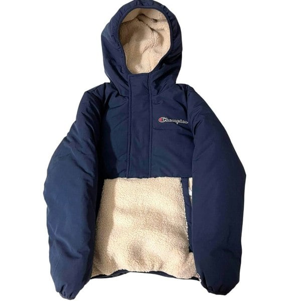 Champion Half Zip Hooded Jacket - Blue