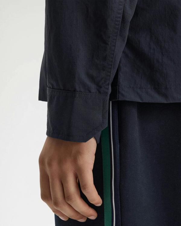 Fred Perry Mens Ripstop Pocket Overshirt - Navy 608 | CHO | Designer Mens Overshirts