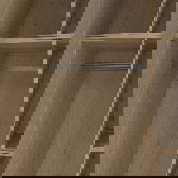 Furniture To Go Brande Wardrobe with 2 Frame Doors in Jackson Hickory