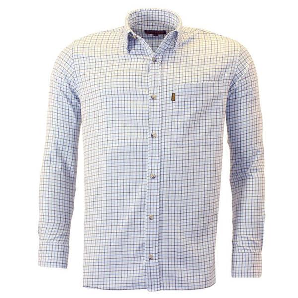 Game Tattersall country shirt in navy check a classic design for smart country dressing