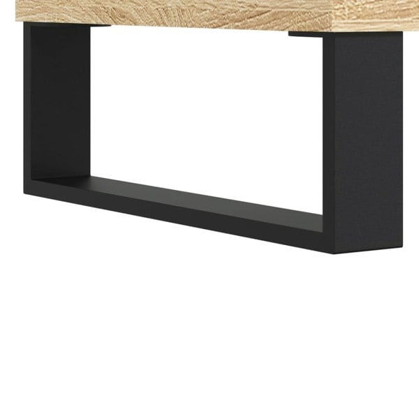 Berkfield Record Cabinet Sonoma Oak 85x38x48 cm Engineered Wood
