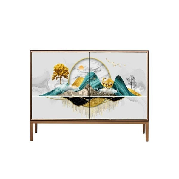 Uno Sideboard with glass sideboard