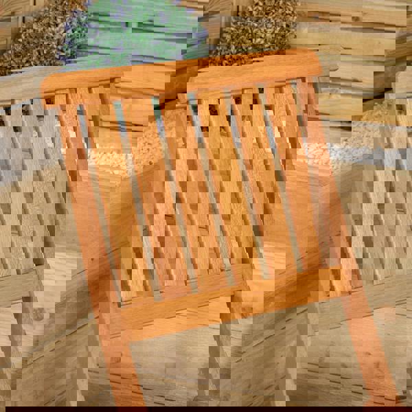 Samuel Alexander Set of 4 Bowness Outdoor Garden Patio Wooden Folding Chairs