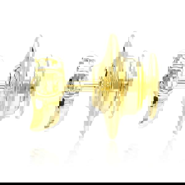 Gemondo Gardenia Peridot Fox Pin In 9ct Yellow Gold