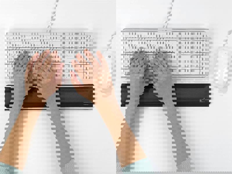 Durable Ergonomic Soft Touch Keyboard Gel Wrist Rest Support | 46 x 6 cm | Grey