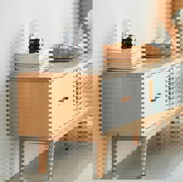 Karah TV Stand, Glass Door-Weilai Concept-Weilai Concept