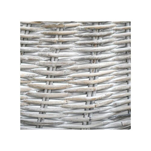 Ivyline Large Wicker Tree Skirt Round White Sustainable