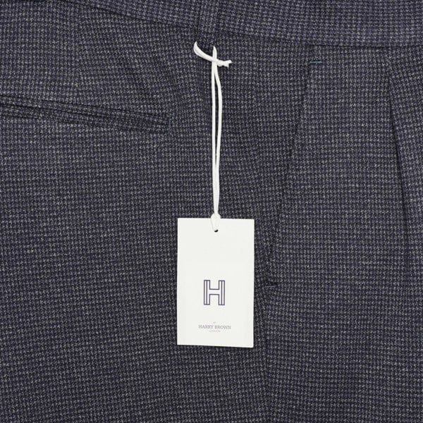 Harry Brown London Trousers - Blue Texture