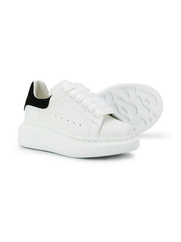 Alexander McQueen Oversized Sole Sneakers White Black Kids