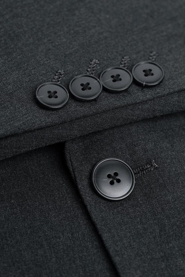 House of Cavani Malibu - Men's Charcoal Textured Grey 3 Piece Suit