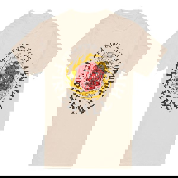 Stranger Things Mens Hellfire Club Fireball T-Shirt - Natural