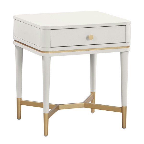 Furniture Edit Julieta Cream Nightstand Side Table