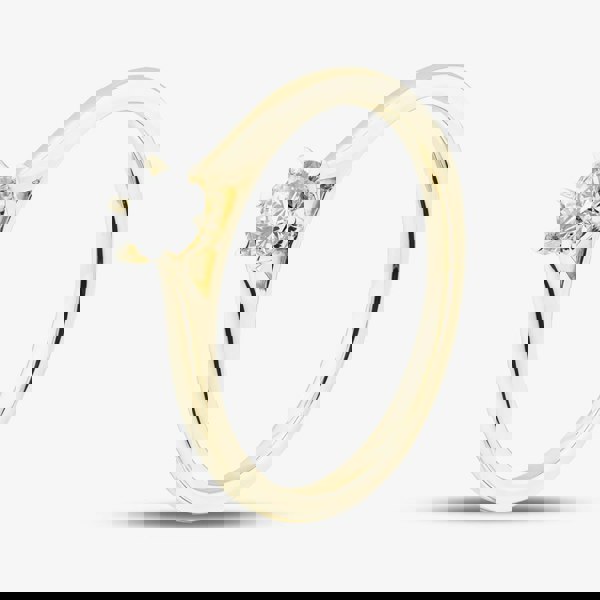 1888 Collection 9ct Yellow Gold 0.25ct Brilliant Cut Diamond Solitaire Ring RPP11-9Y-0.25-H-SI2