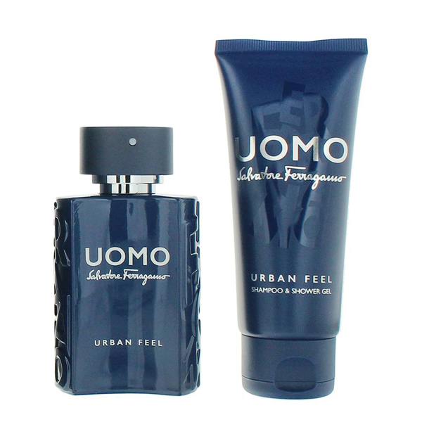 Salvatore Ferragamo Uomo Urban Feel Eau de Toilette 50ml + Shower Gel 100ml Gift Set for Him