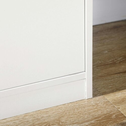 Wyld Haus Sopake White Freestanding Storage Cabinet With 4 Drawers And Lower Cupboard