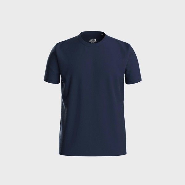 CabinZero Ultralight Travel T-shirt, Tencel-Merino Blend, Odour-Resistant & Quick-Dry - Absolute Black - Blue Shimmer