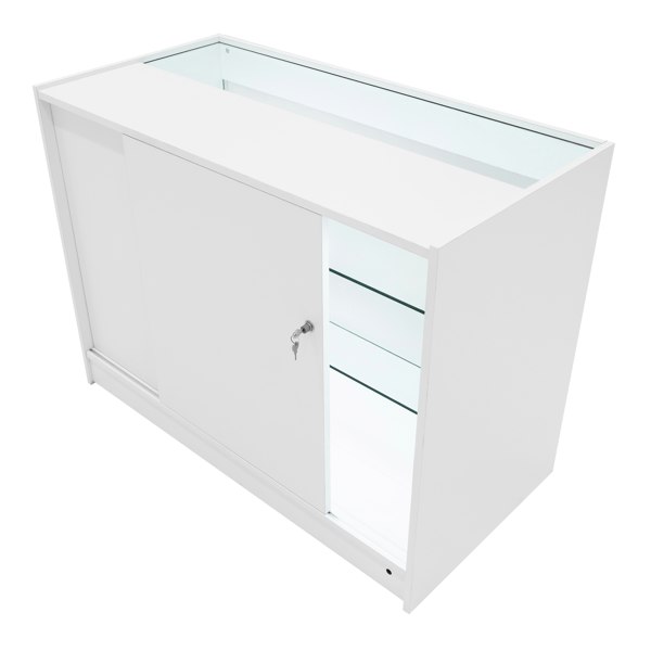Monstershop Apollo LED Shop Counter Set LM60 & 2 x K1200 - White