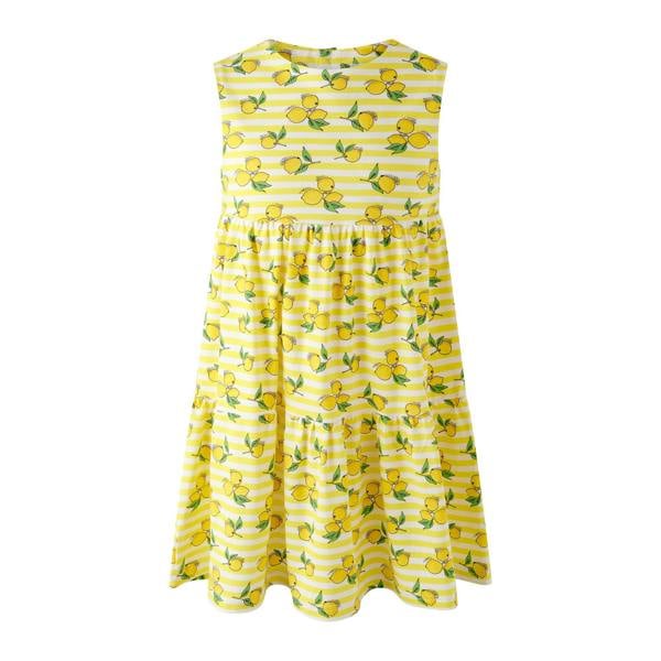 Rachel Riley Lemon Stripe Jersey Dress