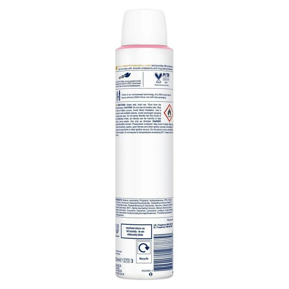 Dove Powder Anti-Perspirant with 48H Sweat Protection Deo for Women 200ml, 24pk