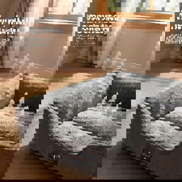 Skylos Orthopedic Dog Bed Soft Arctic Velvet Pet Bed Anti-Slip Mattress Large