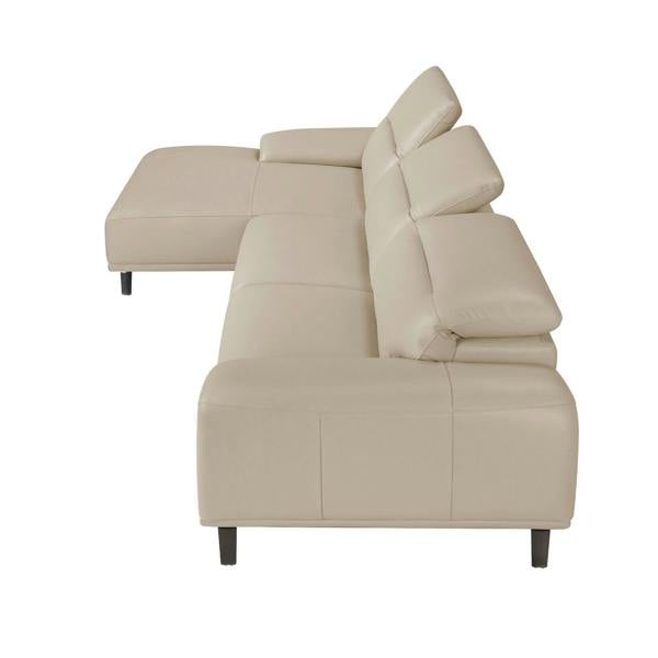 Angel Cerdá Corner sofa in taupe grey leather 6149/6150