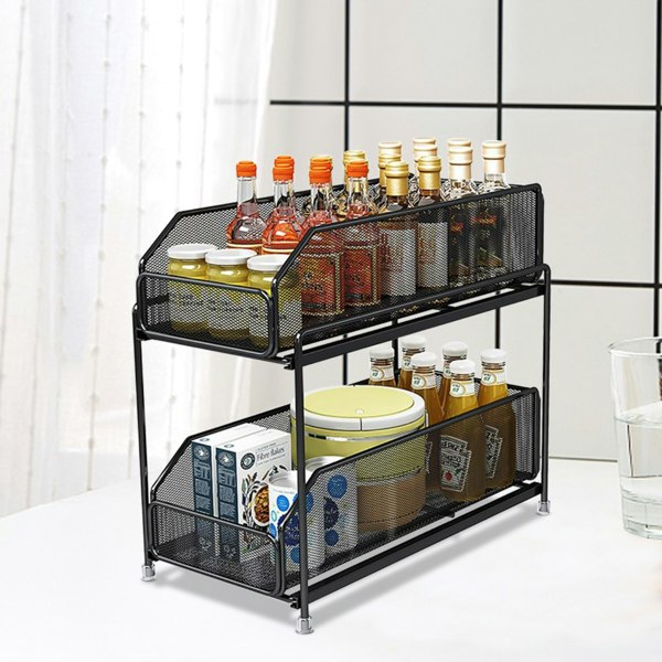 Living and Home Multi-Purpose Cosmetics Storage Rack Storage Shelf For Kitchen Bathroom