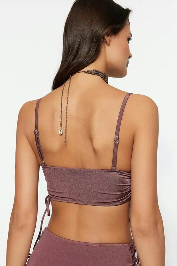 WOVCOR Tunnel Bralette Covered Bikini Top