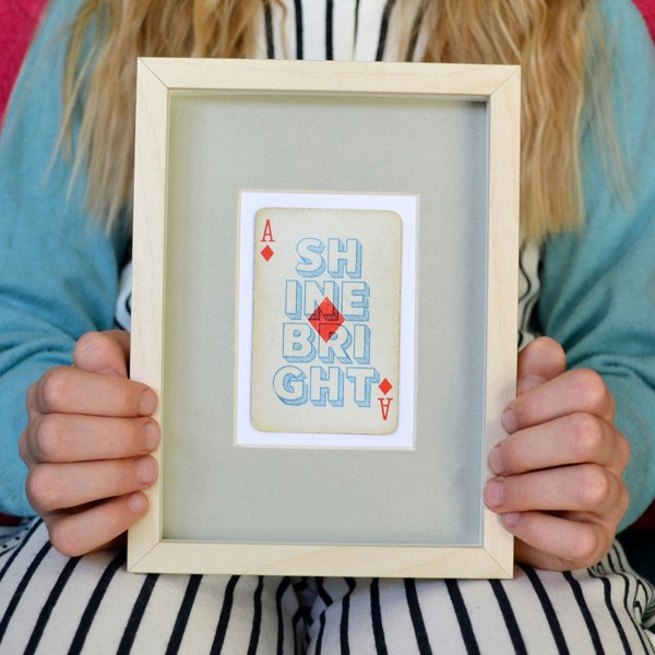 Hands & Hearts Shine bright playing card print