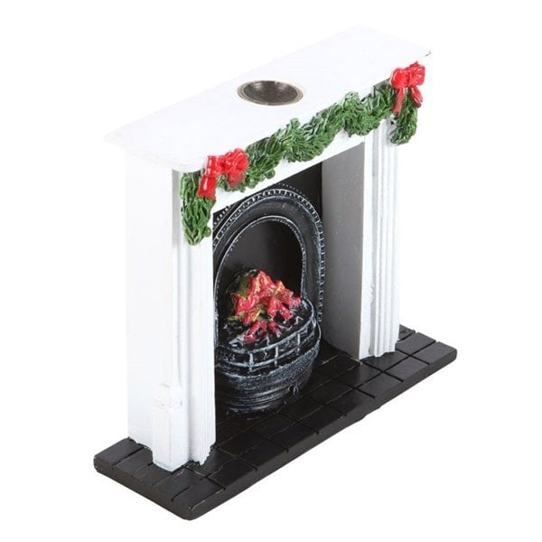 Serano Christmas Fireplace Backflow Incense Burner
