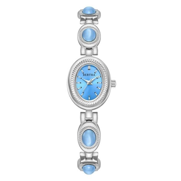 Bertha Rosalie Bracelet Watch - Silver/Blue - BTHBS1802