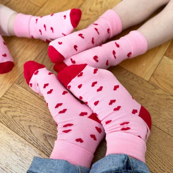 Little Sock Co. Non-Slip + Stay On Baby and Toddler Socks - 5 Pack in Amore + Hart