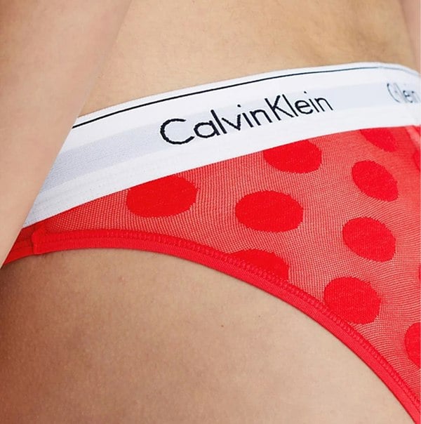 Calvin Klein BIKINI XAT Womens Bikini Rouge