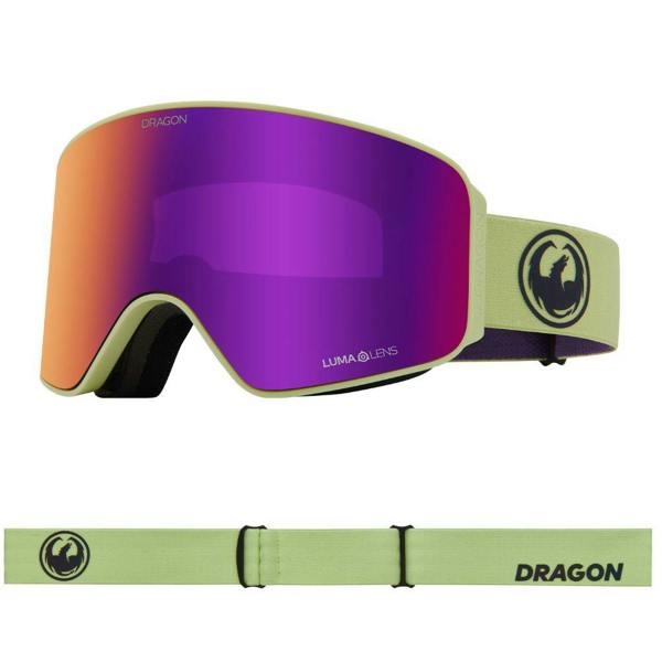 Dragon NFX MAG OTG - Matcha with Lumalens Purple Ionized & Lumalens Midnight Lens