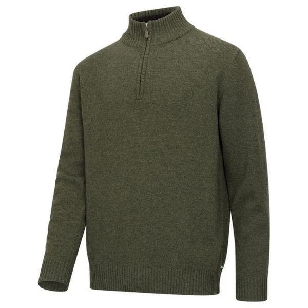 Green Hoggs of Fife Lothian II 1/4 Zip pullover on a white background