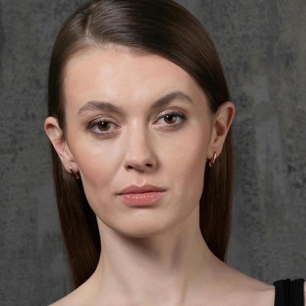 namana Small  Rose Gold Teardrop Earrings for Women and Teen Girls