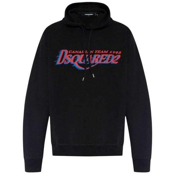 Dsquared2 Cool Fit Canadian Team Logo Black Hoodie S
