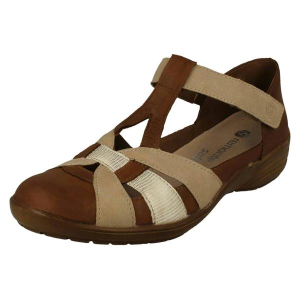 Remonte Ladies Remonte Cut Out Detailed Wide Fitting Summer Shoes R7601