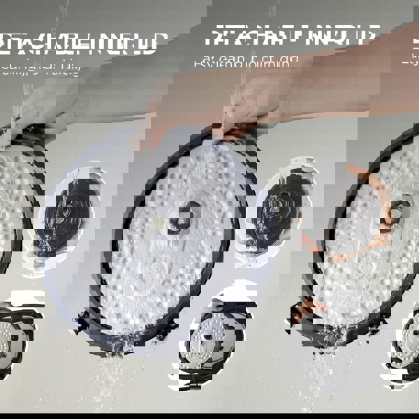 Living and Home Rice Cooker with Steamer, 10 cup, 5L, 11 Multicook Functions, LED display, Warmer, 24-hr Delay Timer, Fuzzy Logic, Removable Inner Pot