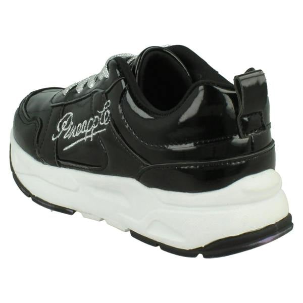 Pineapple Girls Pineapple Casual Comfy Lace Up Trainers H2716