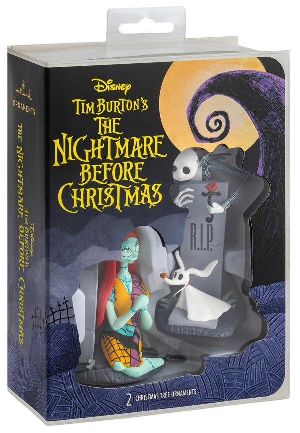 Hallmark The Nightmare Before Christmas - Set of 2 Christmas Tree Ornaments