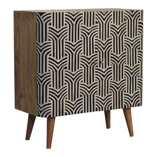 Artisan Furniture Solid wood Edessa Bone Inlay Cabinet