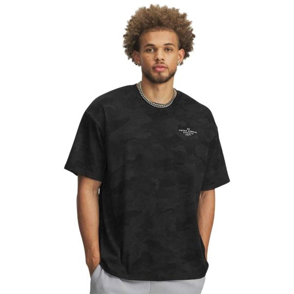 Under Armour Mens Heavyweight T-Shirt - Black/White - 