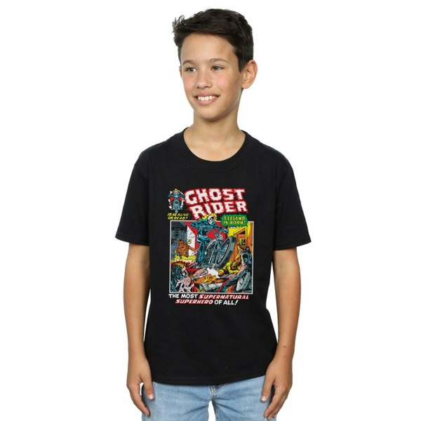 Marvel Boys Ghost Rider T-Shirt - Black